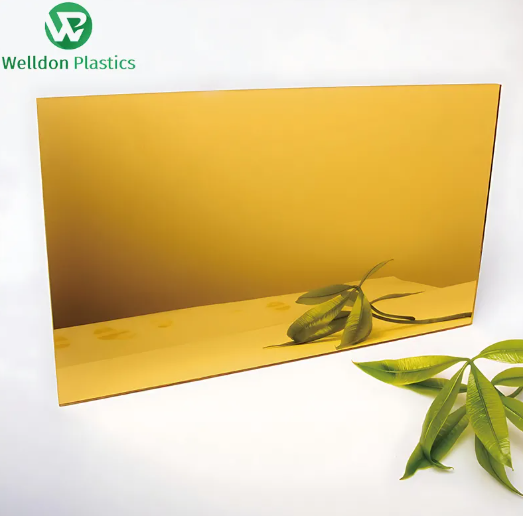 Golden Mirror Acrylic with Adhesive Tape