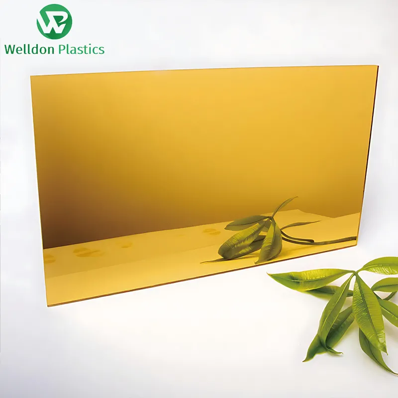 Golden Mirror Acrylic with Adhesive Tape